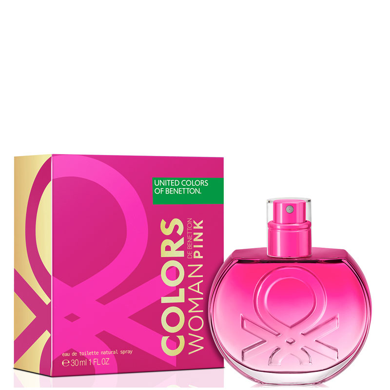 Benetton Colors Pink For Her Eau de Toilette Spray 30ml | Ascot Cosmetics