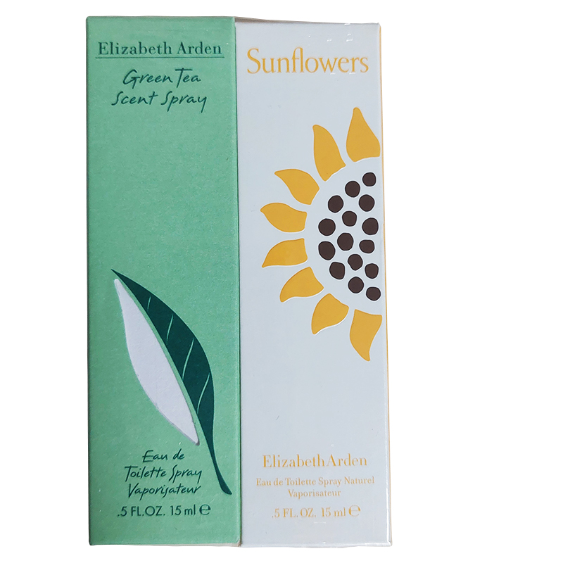 Elizabeth Arden Sunflowers Eau de Toilette Spray 15ml + Elizabeth Arden  Green Tea Scent Spray 15ml (Banded Wands) | Ascot Cosmetics | Eau de Toilette